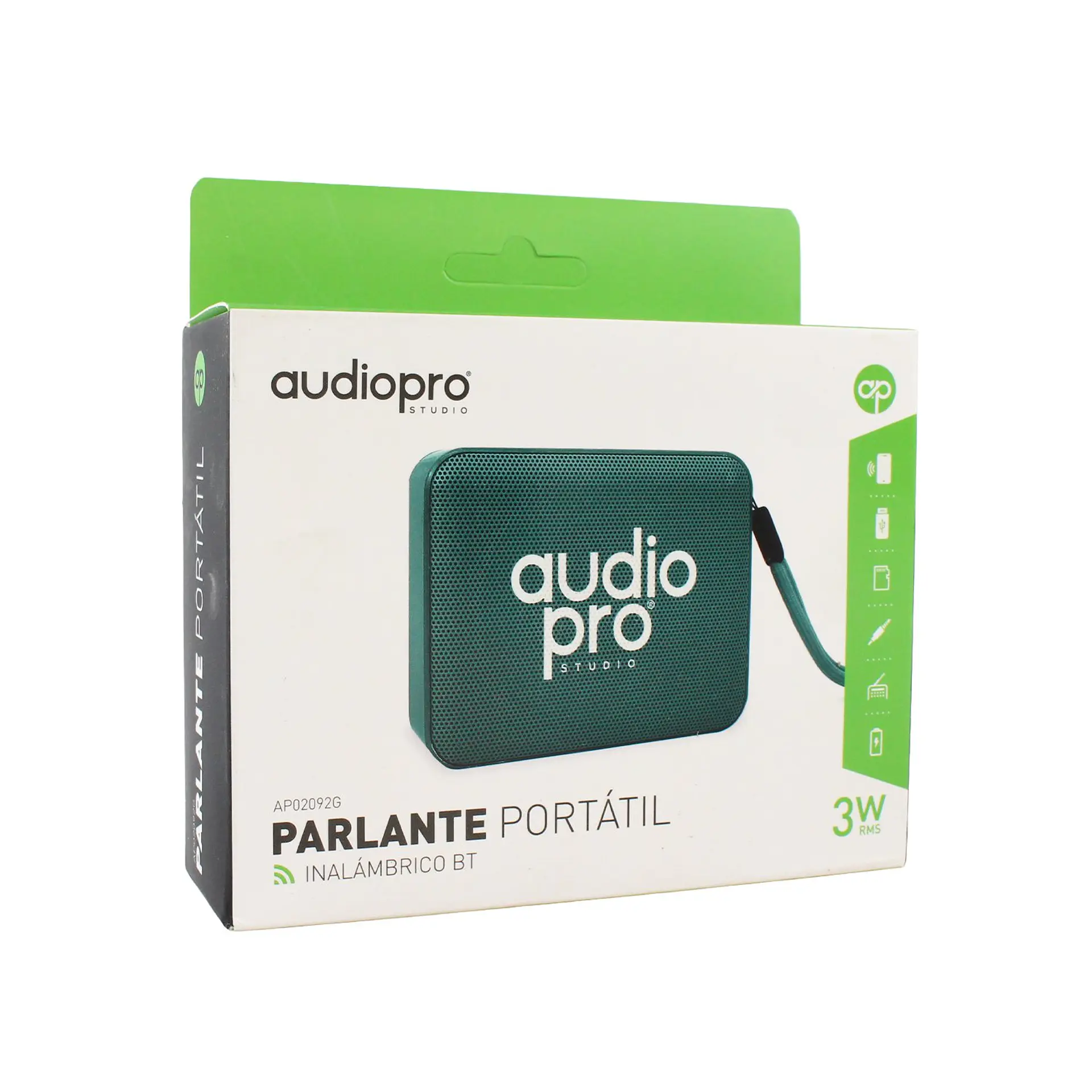 Parlante portátil AudioPro AP02092G Bluetooth FM 2
