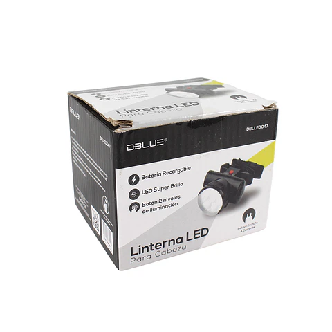 Linterna LED frontal recargable Dblue DBLLED047