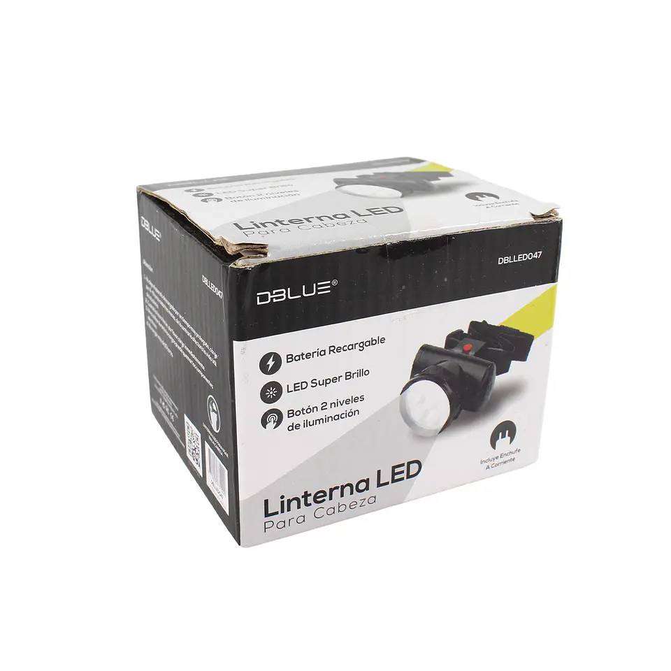 Linterna LED frontal recargable Dblue DBLLED047 1