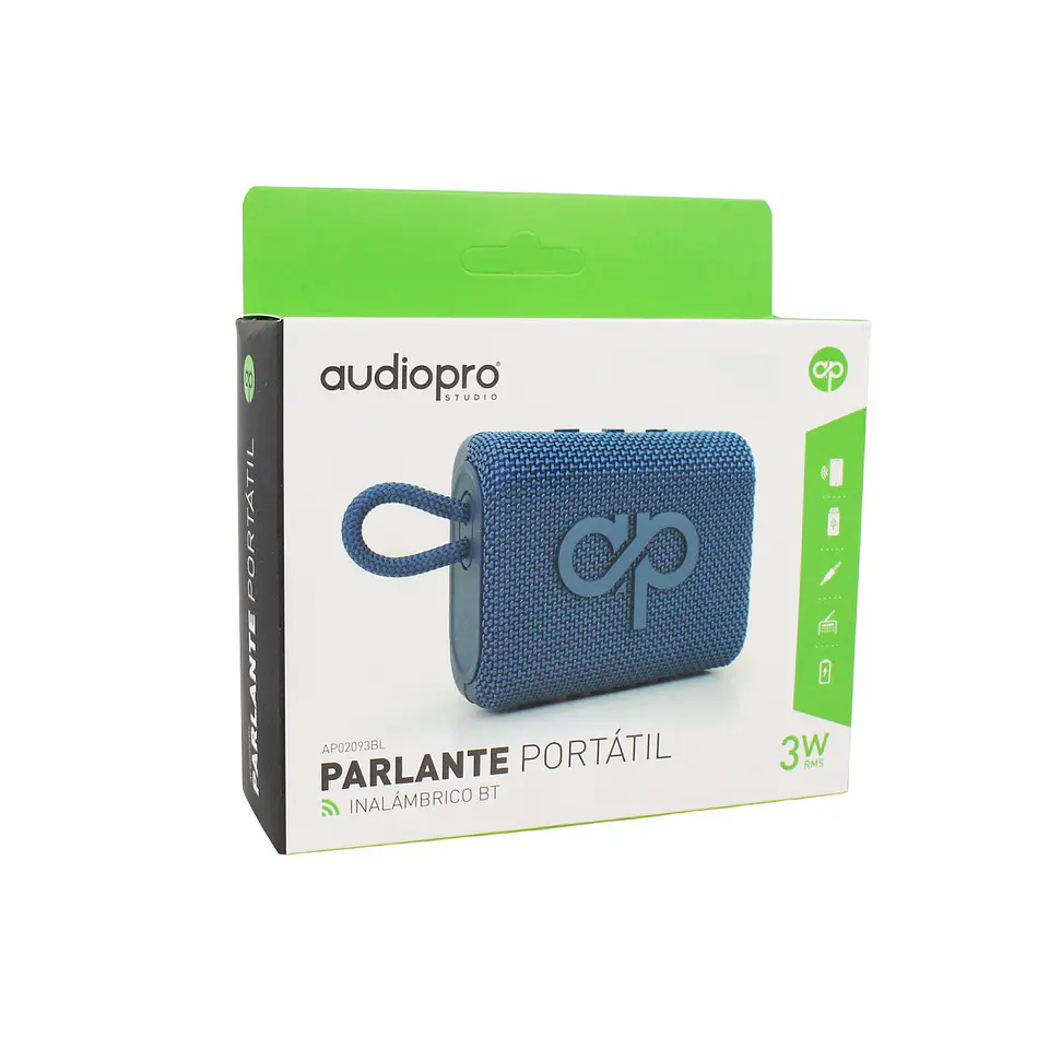Parlante portátil AudioPro AP02093BL Bluetooth FM 5