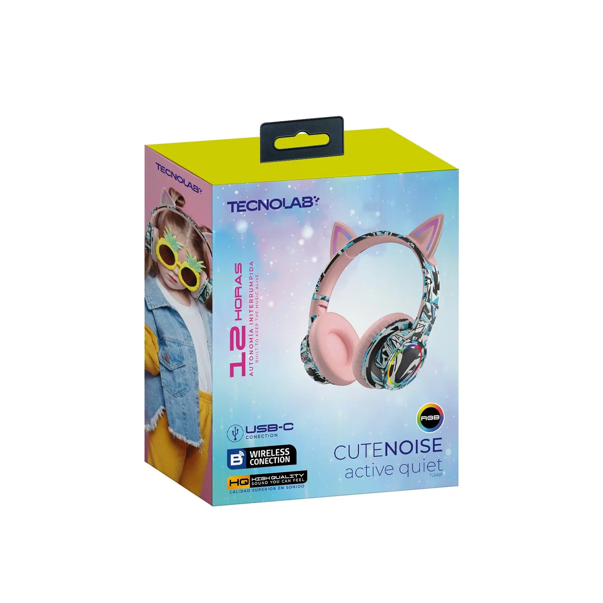 Audífonos inalámbricos de diadema Tecnolab 03-TL641P 1