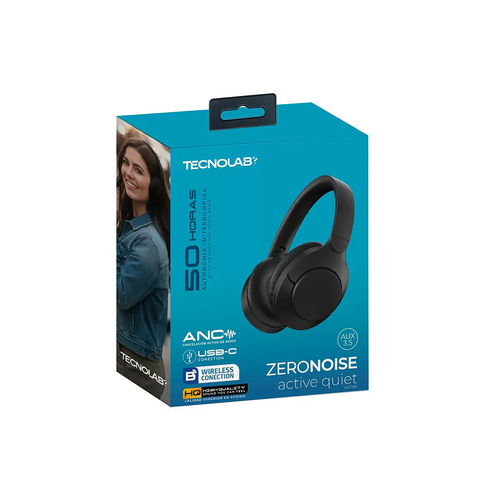 Audífonos Inalámbricos Over-ear Tecnolab 03-TL644BK 1
