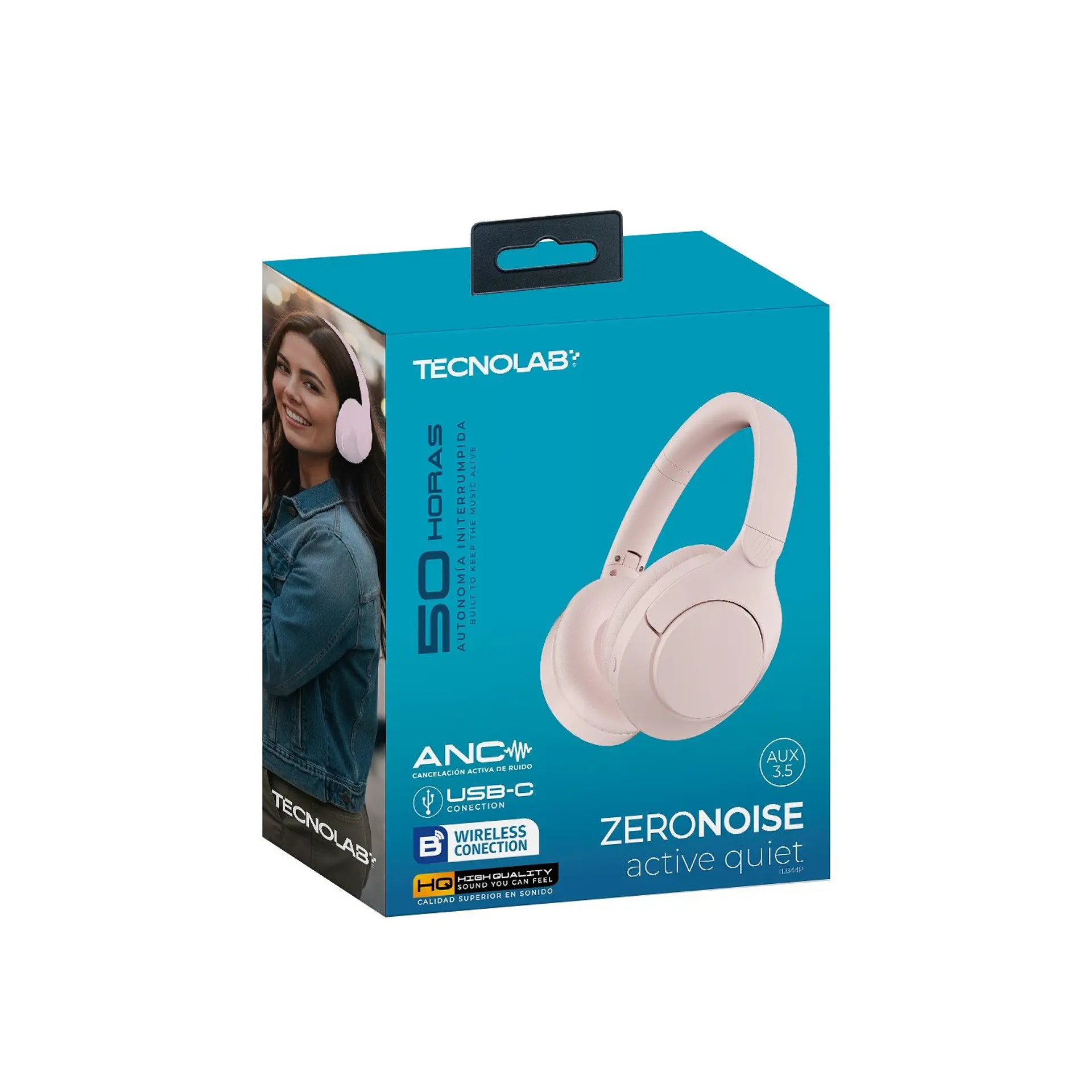 Audífonos Inalámbricos Over-ear TecnoLab 03-TL644P 1