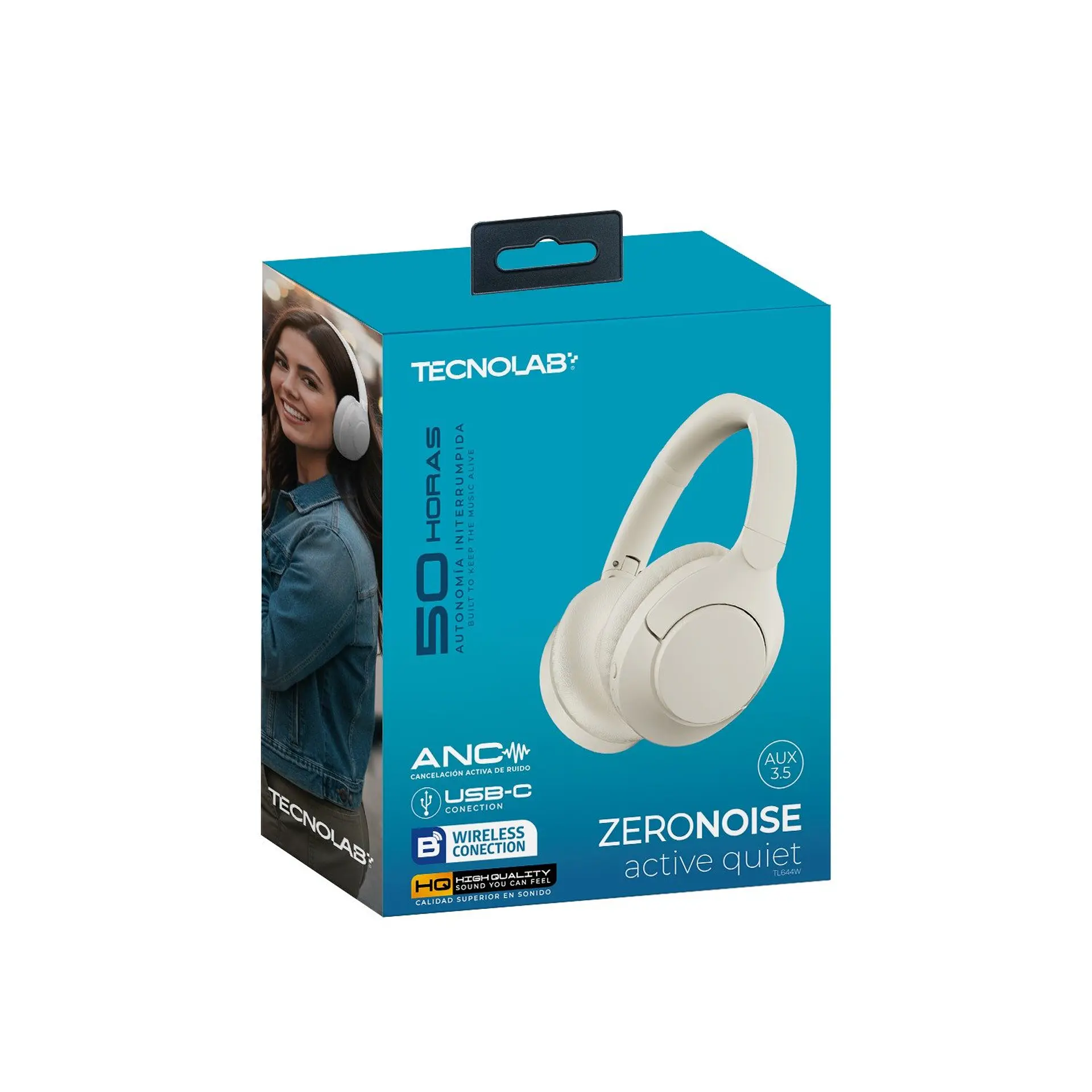 Audífonos Inalámbricos Over-ear TecnoLab 03-TL644W 1