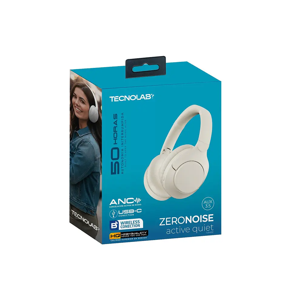 Audífonos Inalámbricos Over-ear TecnoLab 03-TL644W 1