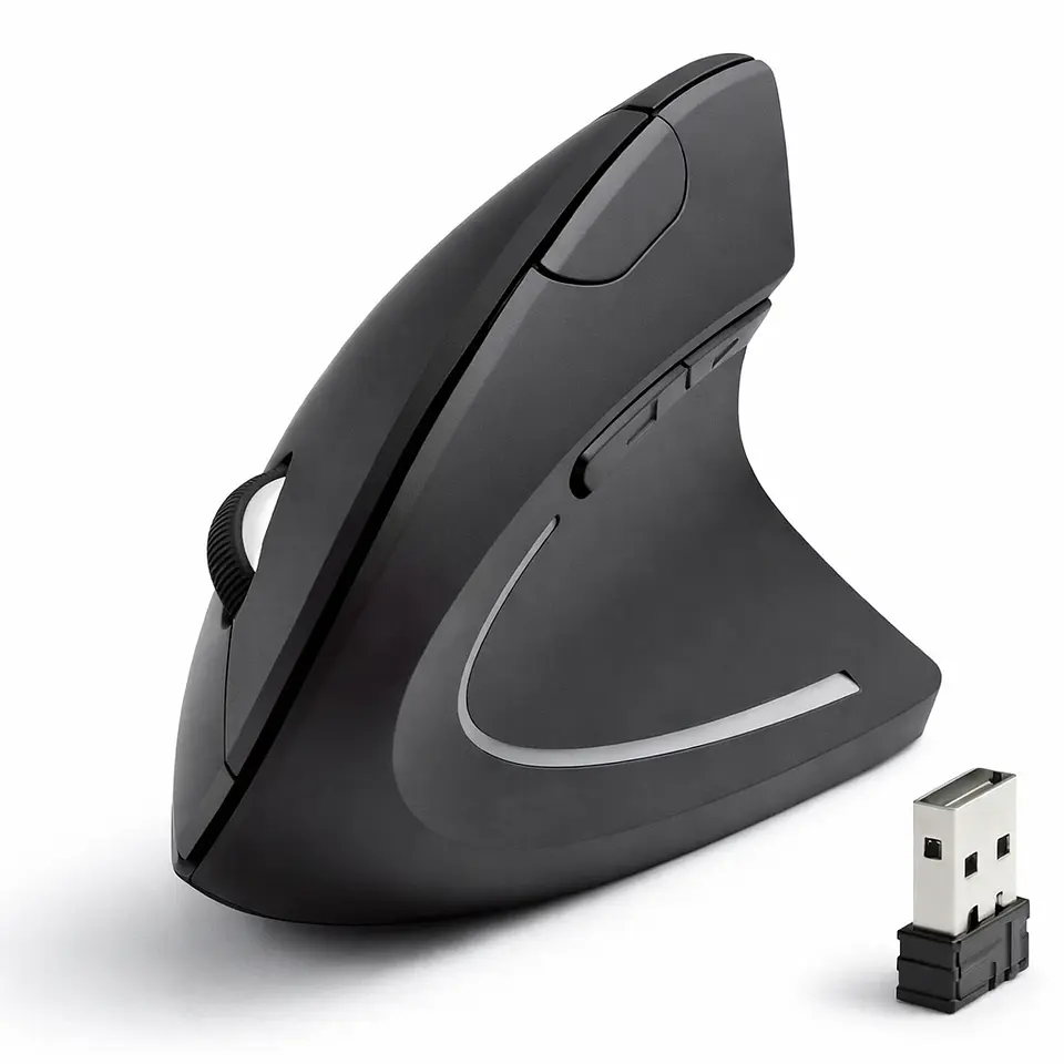 Mouse Vertical Ergonómico Inalámbrico TecnoLab TL728 2