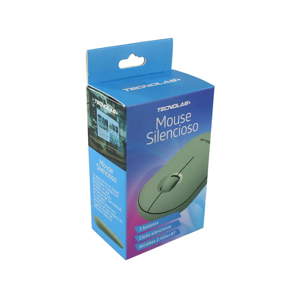 Mouse Óptico Inalámbrico Silencioso Conexión TecnoLab TL779G 1