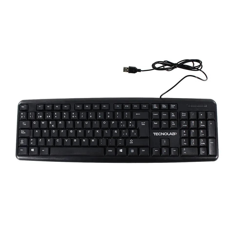 Teclado de Escritorio Alámbrico 100% TecnoLab 03-TL857 2