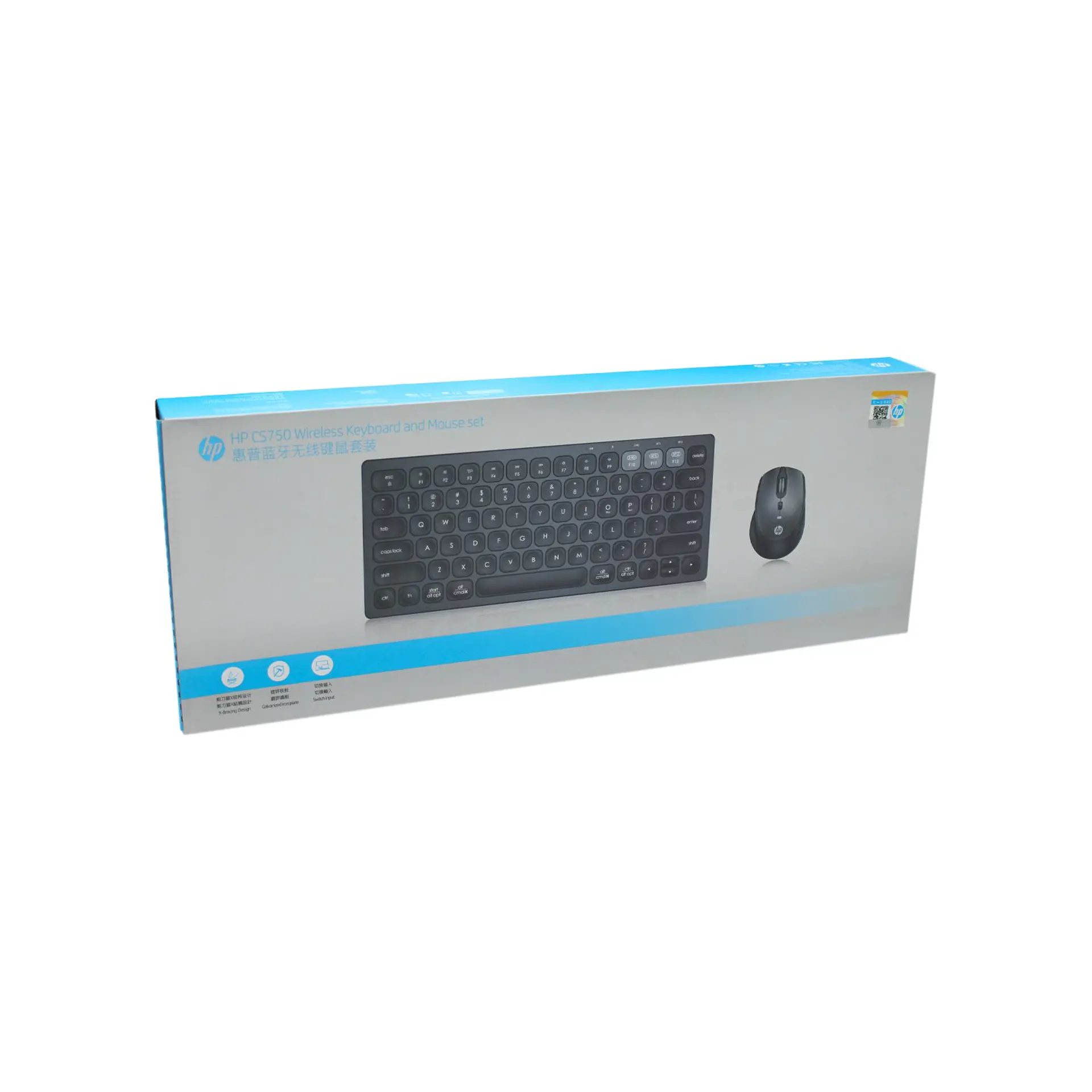 Kit teclado y mouse inalámbrico CS750BK HP 09-HPCS750BK 4