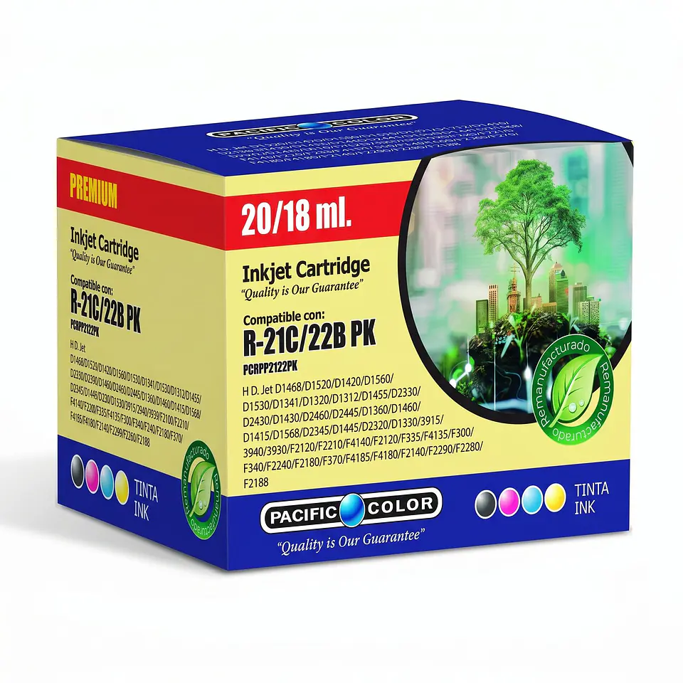 Pack de Cartuchos Pacific Color 01-PCRPP2122PK 1