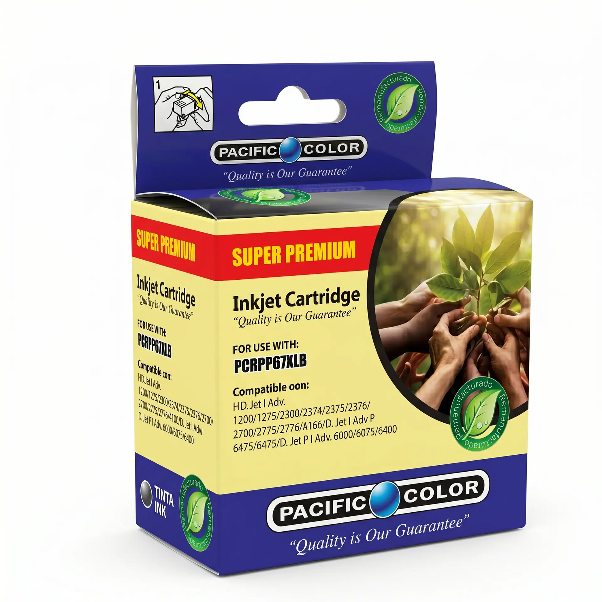 Cartucho de Tinta Pacific Color 01-PCRPP67XLB 1