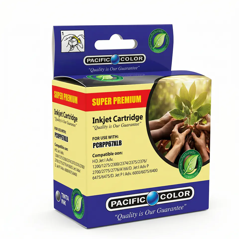 Cartucho de Tinta Pacific Color 01-PCRPP67XLB 1