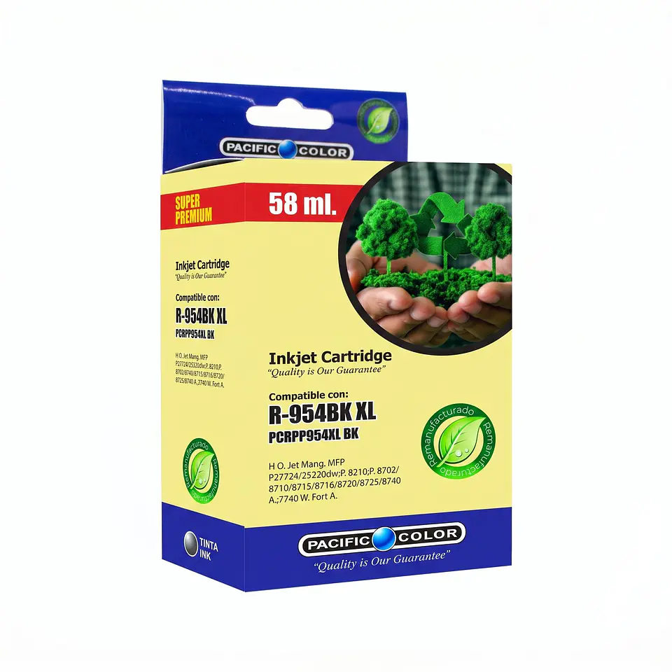 Cartucho Remanufacturado 954XL Pacific Color 01-PCRPP954XLBK 1