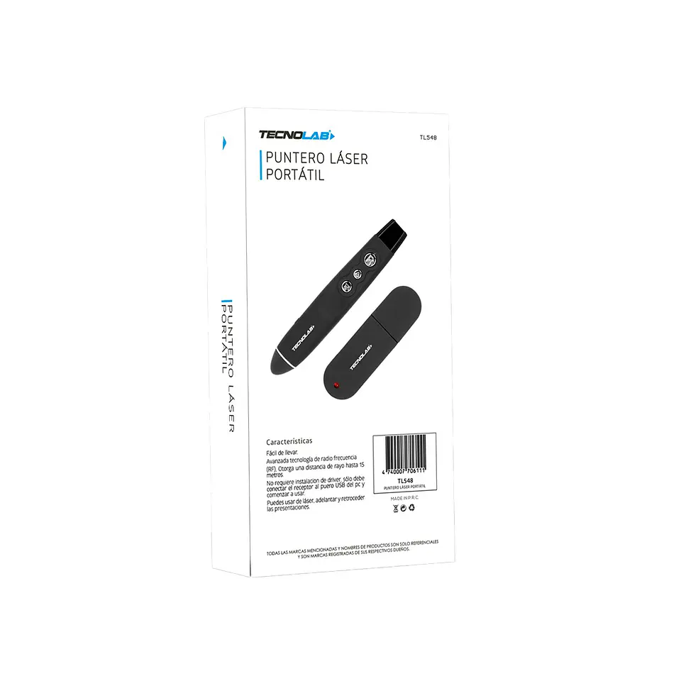 Presentador inalámbrico con puntero láser TecnoLab TL548 4