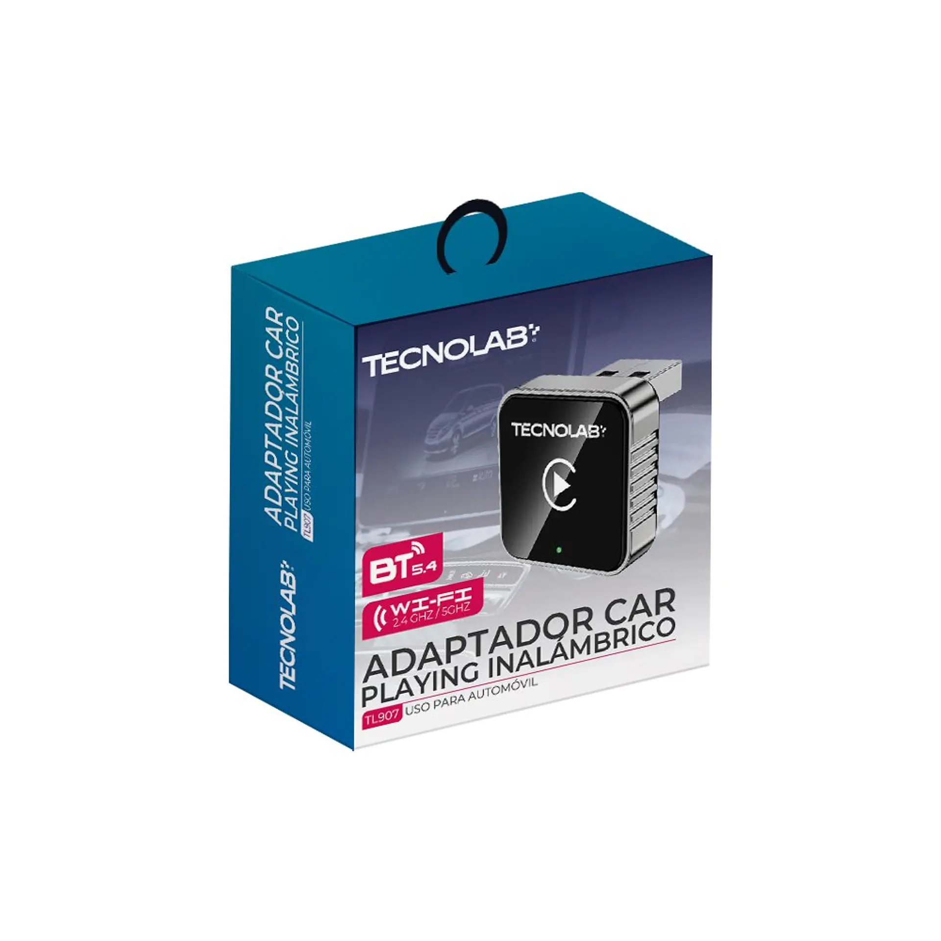 Adaptador Inalámbrico 2 en 1 para CarPlay TecnoLab TL907 1