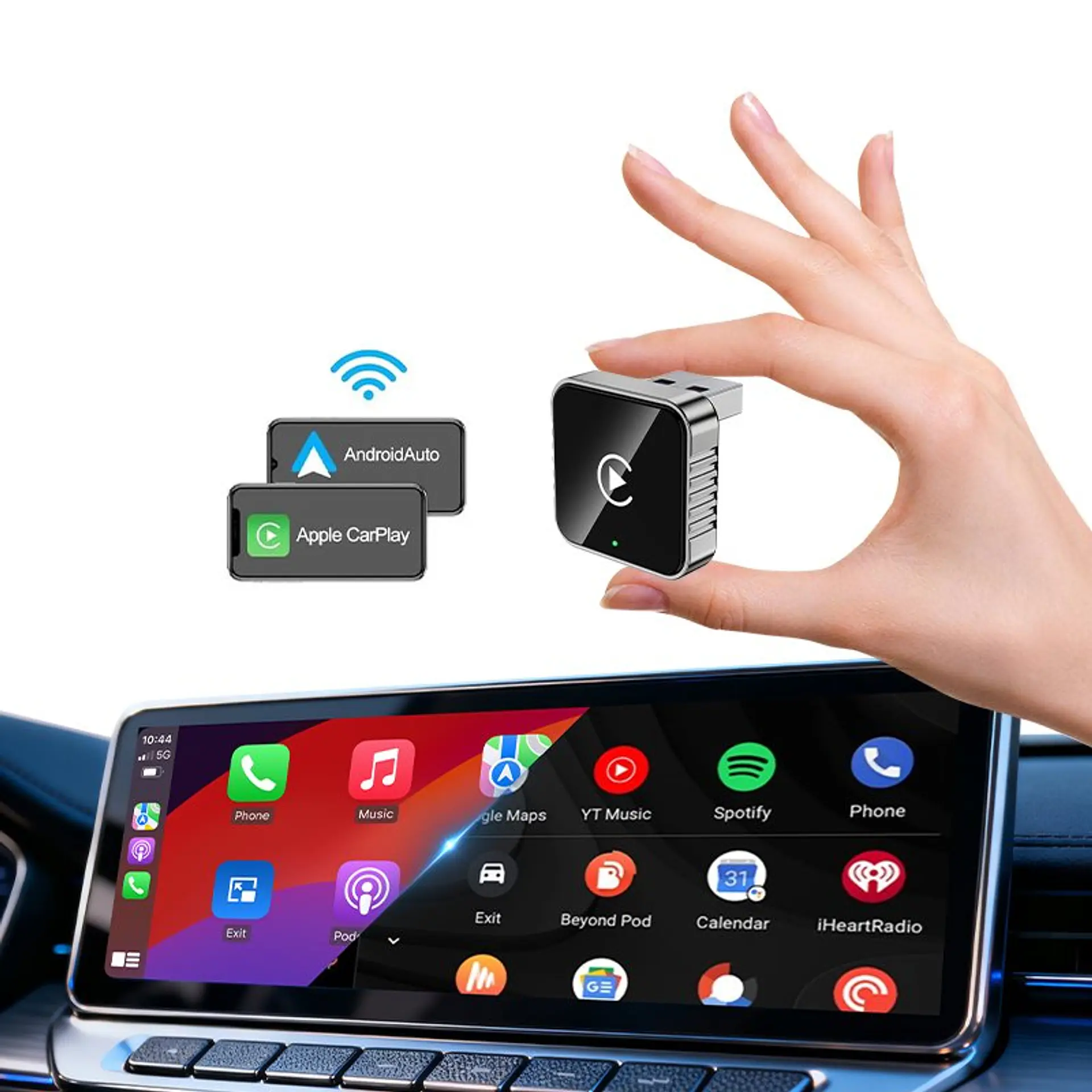 Adaptador Inalámbrico 2 en 1 para CarPlay TecnoLab TL907 3
