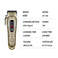 Máquina Clipper Profesional (Carcasa Metálica) HTC 09-AT-736 - Miniatura 5