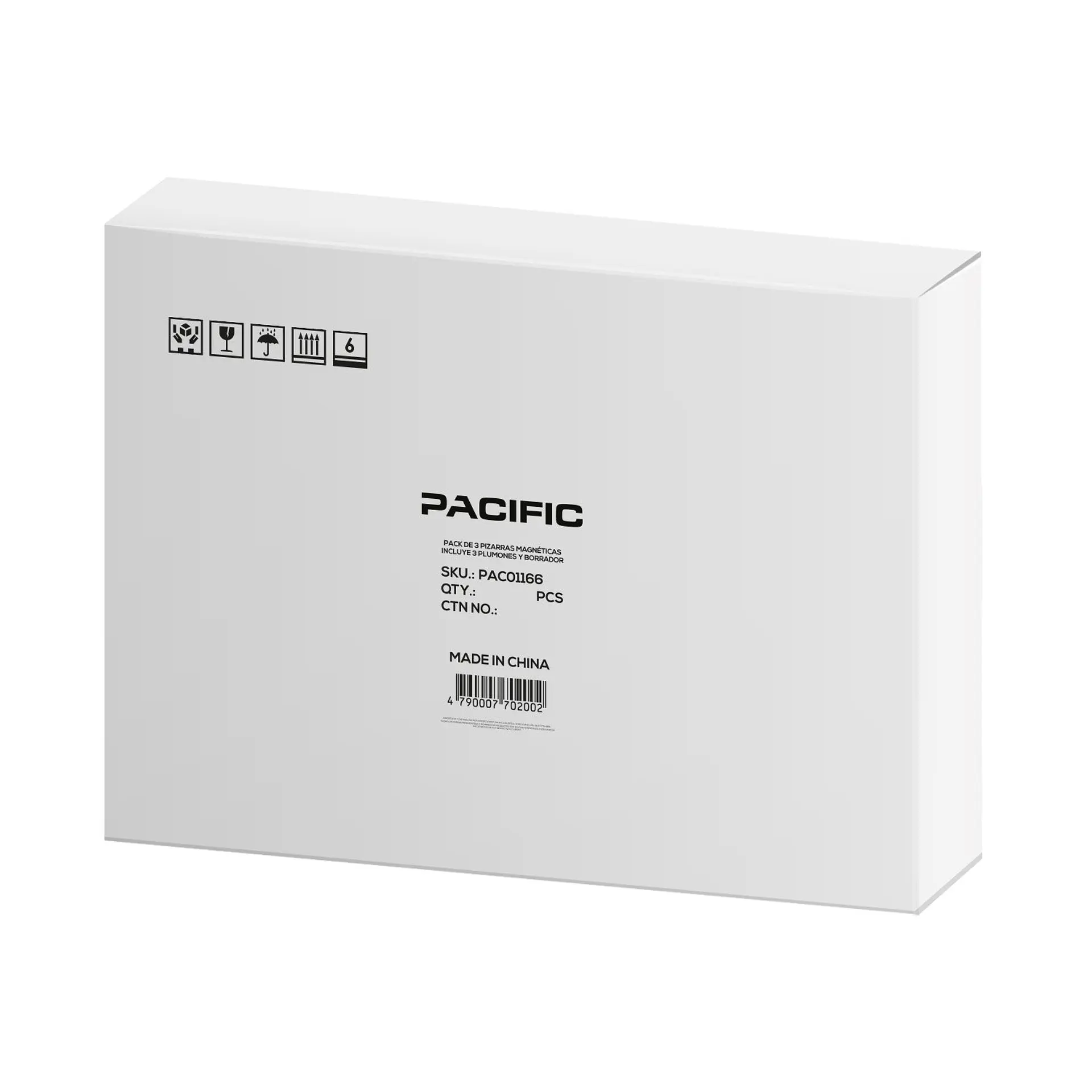 Pack de pizarras blancas magnéticas Pacific 12-PAC01166 1