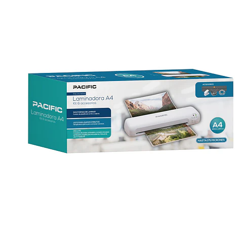 Plastificadora / Laminadora Térmica A4 Pacific 12-PAC01290W