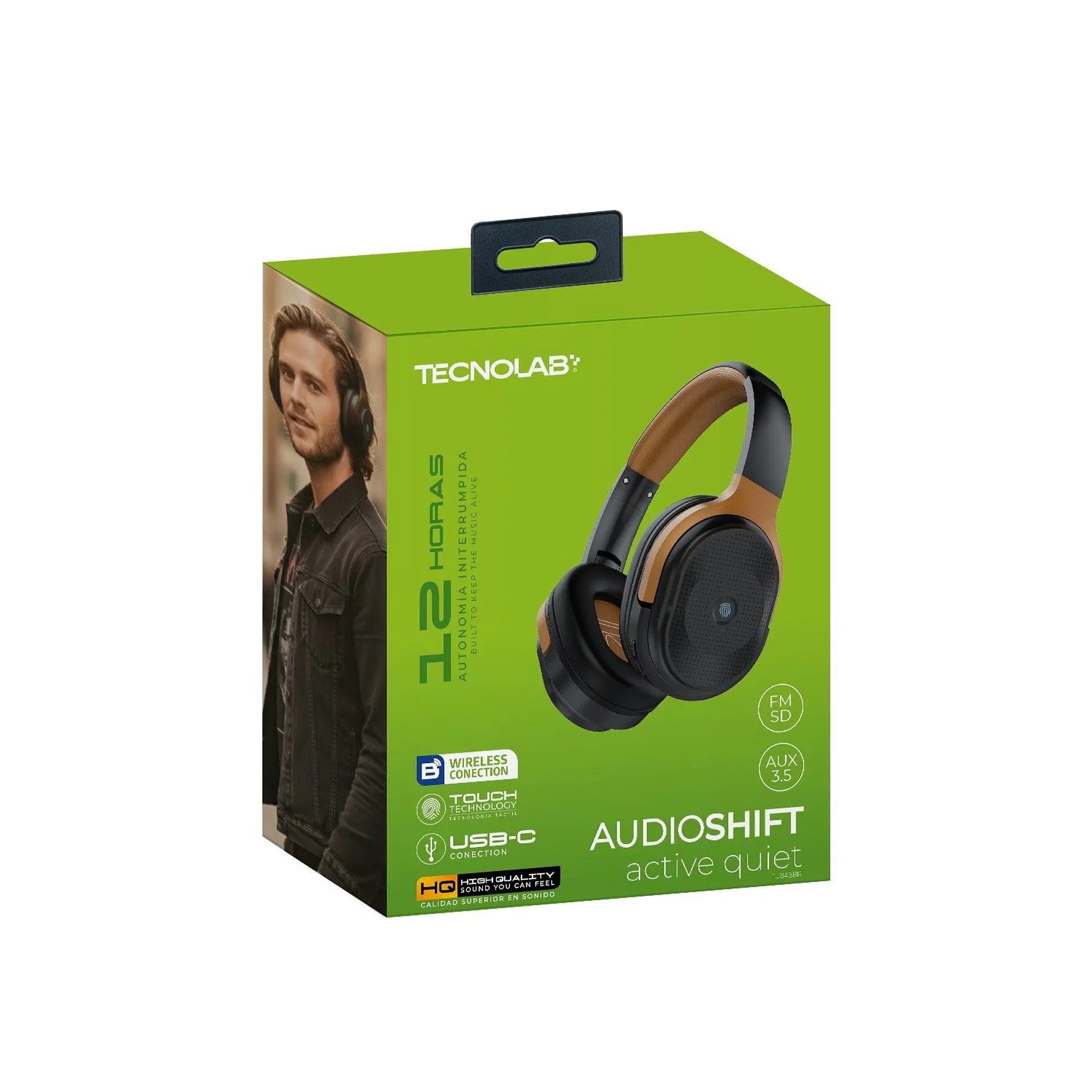 Audífonos Inalámbricos Over-ear TecnoLab 03-TL643BR 1
