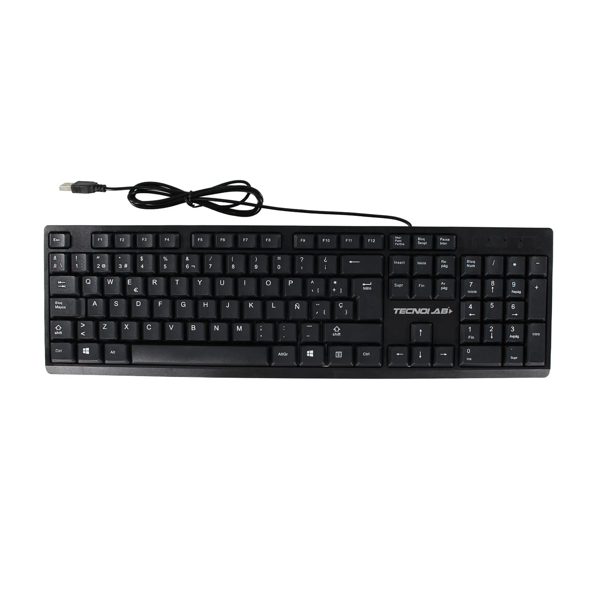 Kit teclado y mouse USB TecnoLab TL623 español 2