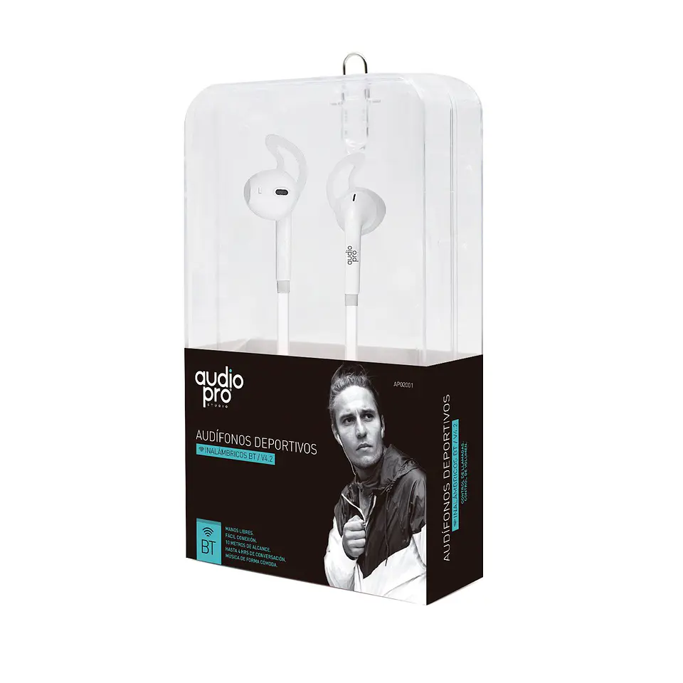 Audífonos deportivos in-ear AudioPro 03-AP02001W 4