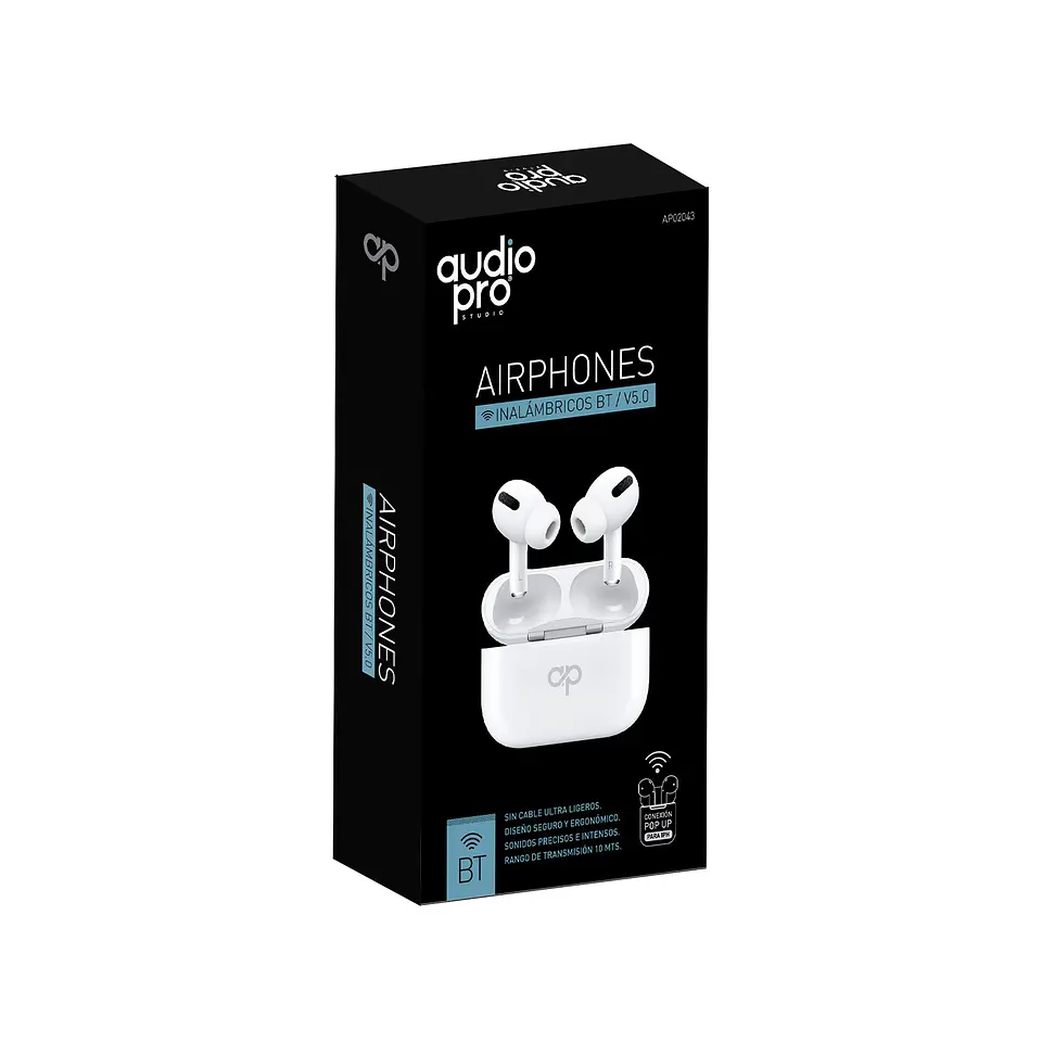 Audífonos inalámbricos Earbuds AudioPro 03-AP02043W 2