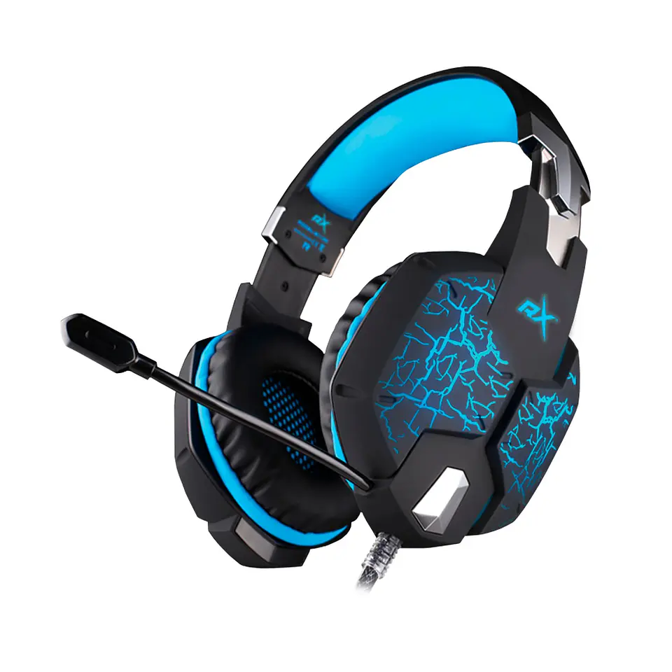 Audífono Gamer Con Led y Micrófono ReptileX 03-RX0035 2