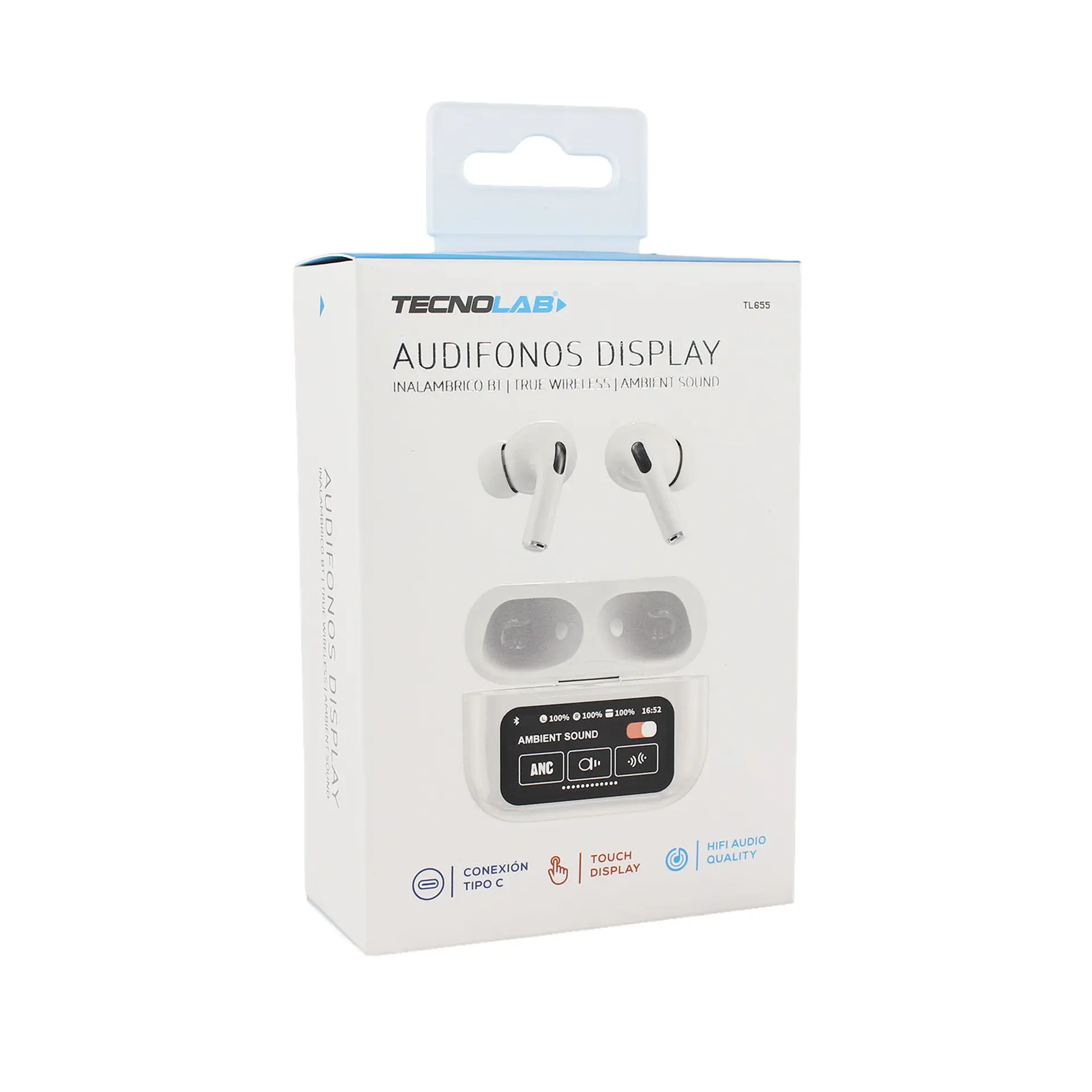 Audífono touch, BT, tipo C 10 m alcance TecnoLab 03-TL655 5