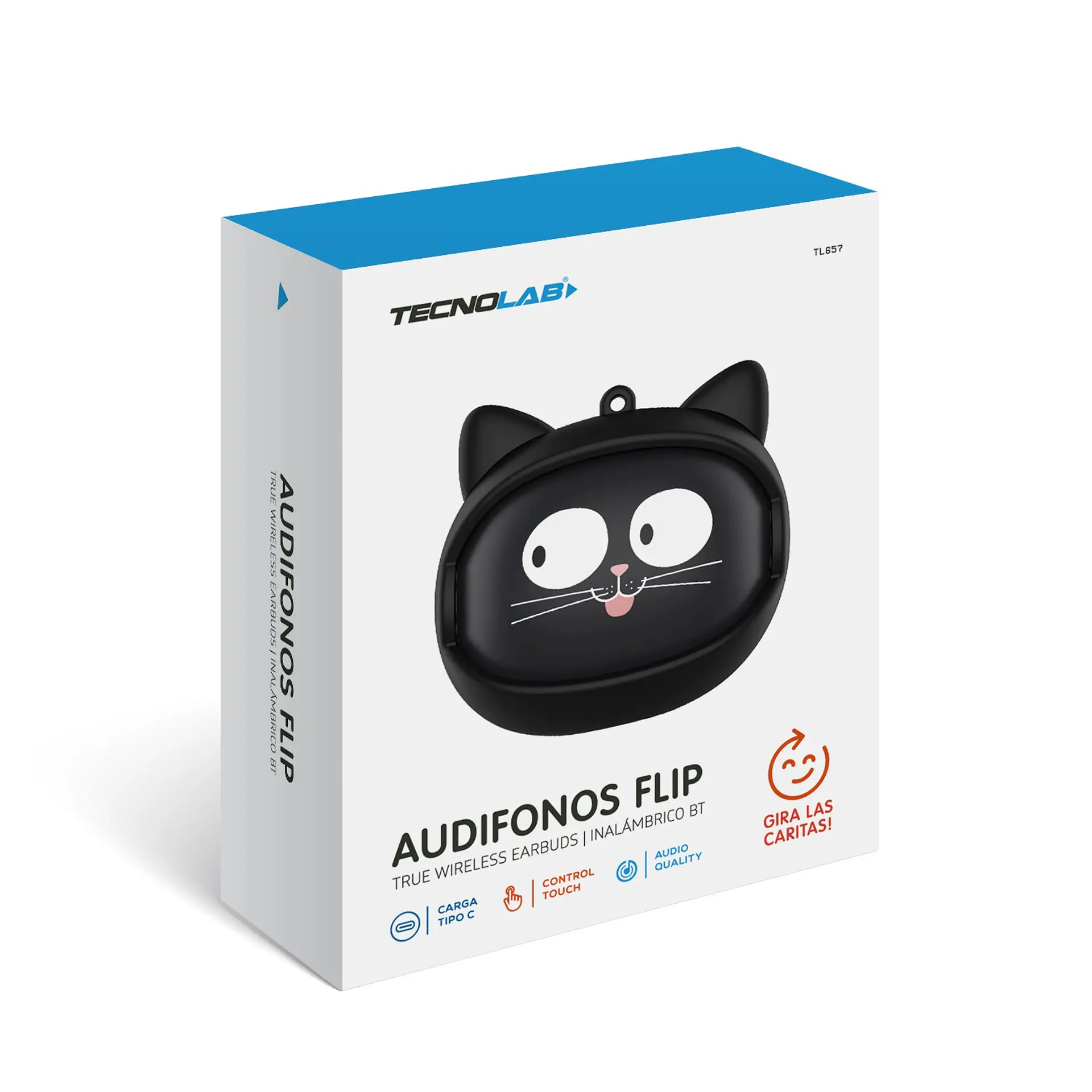 Audífono gato BT 10mts, carga tipo C TecnoLab 03-TL657 6
