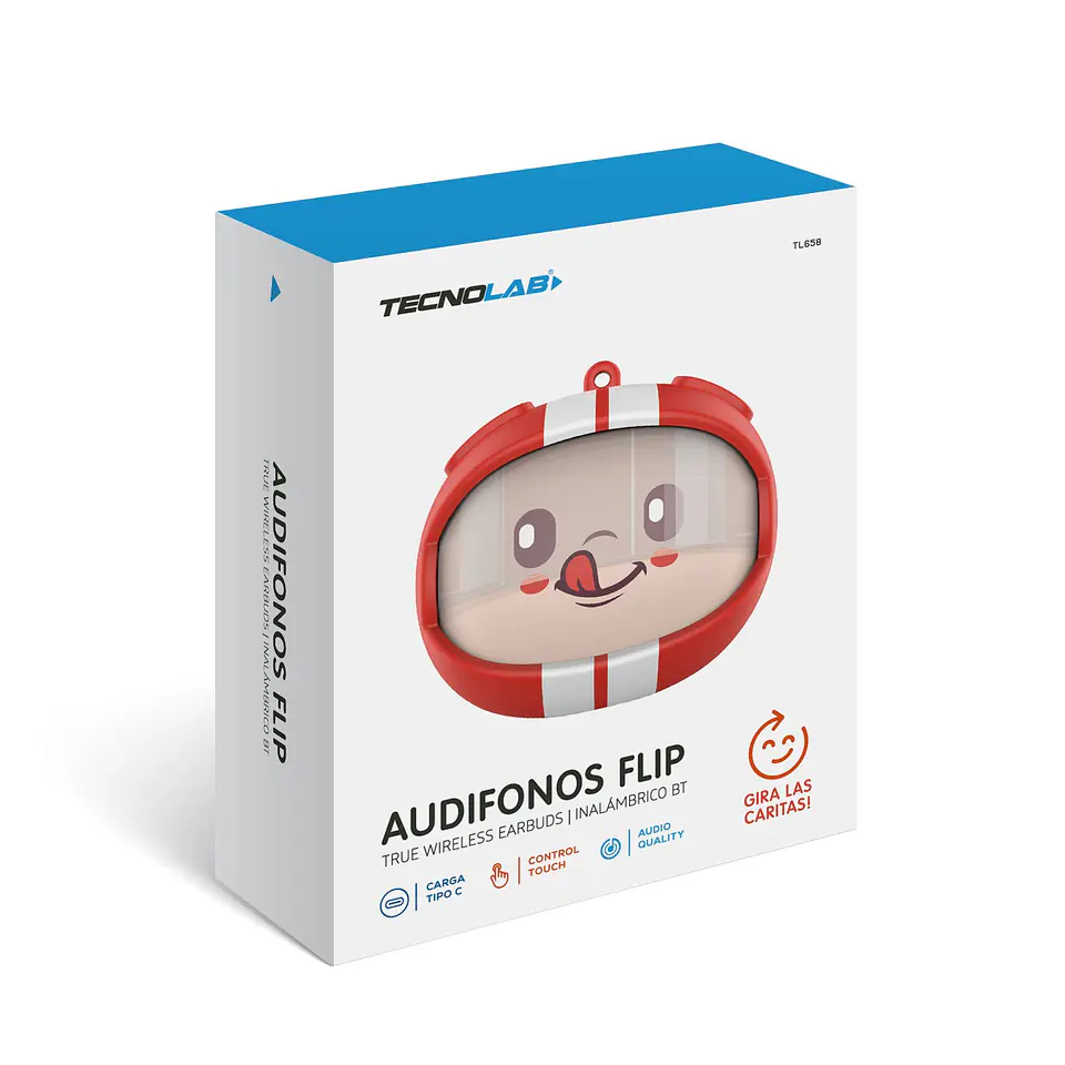 Audífono piloto F1, BT 10 mts, carga tipo TecnoLab 03-TL658 7