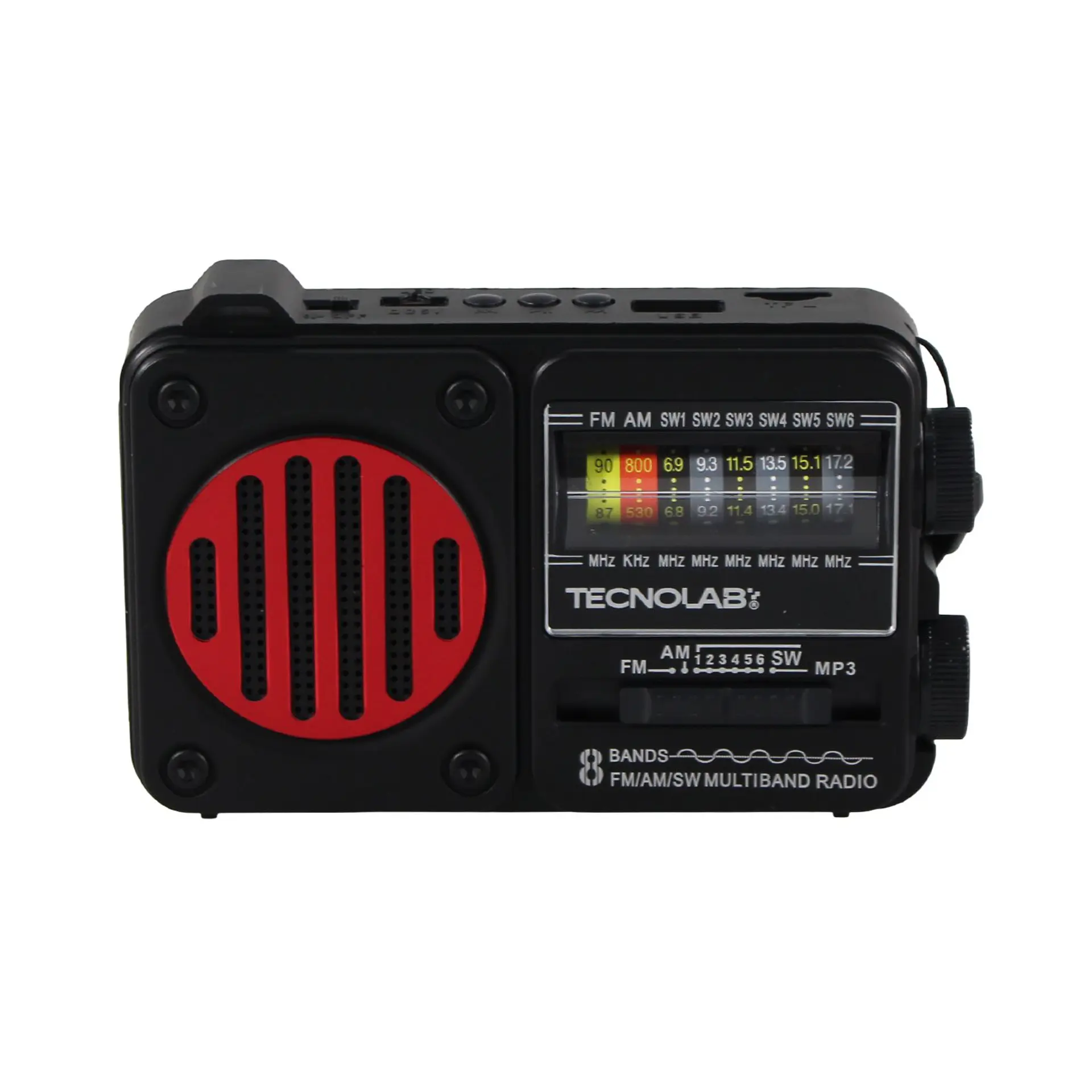 Radio solar portátil con interfaz tipo c TecnoLab 03-TL847R 2