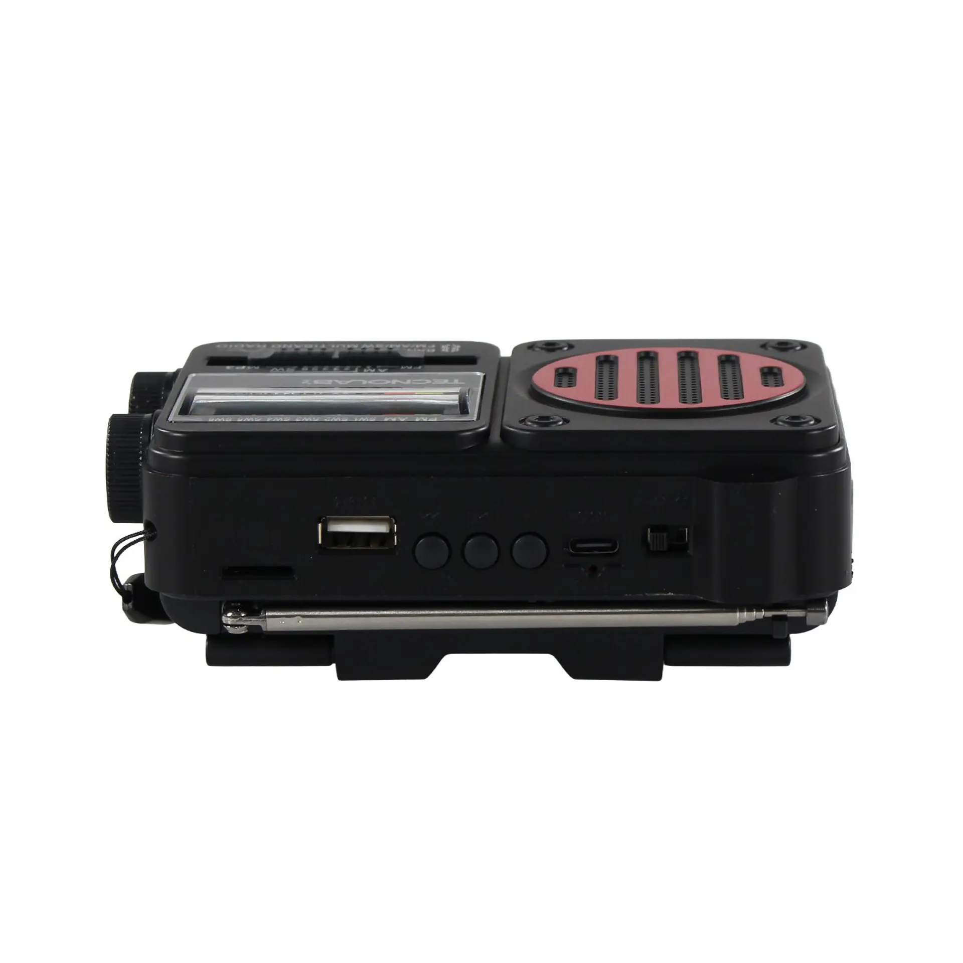 Radio solar portátil con interfaz tipo c TecnoLab 03-TL847R 4