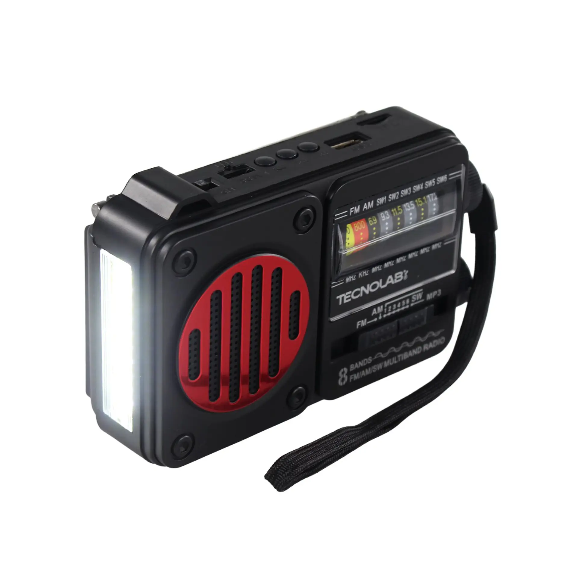 Radio solar portátil con interfaz tipo c TecnoLab 03-TL847R 5