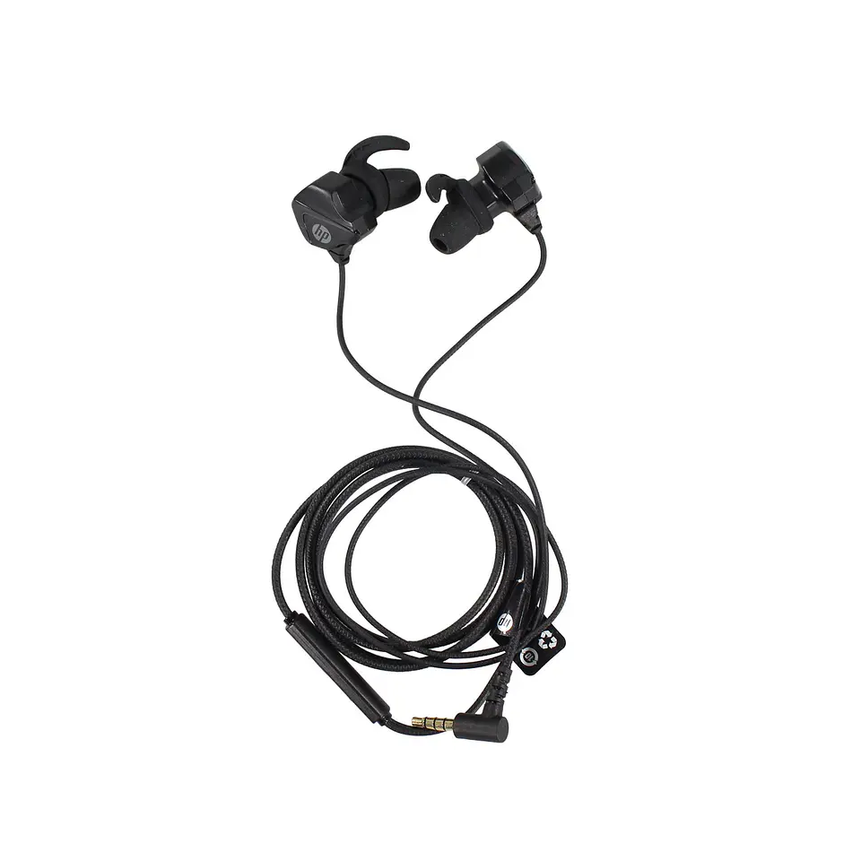 Audífono In-ear conexión 3.5mm, USB, black HP 09-DHH-3113BK 2