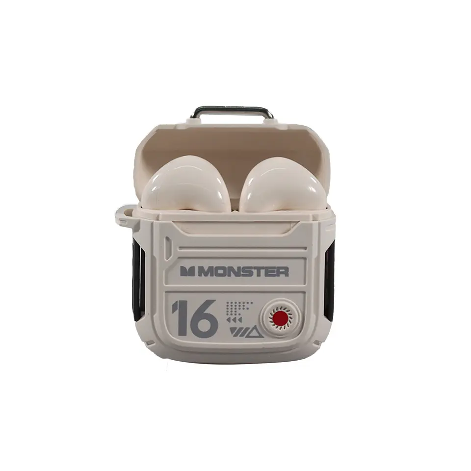 Audífono BT V5.3 Beige MONSTER 09-XKT16/BE 4