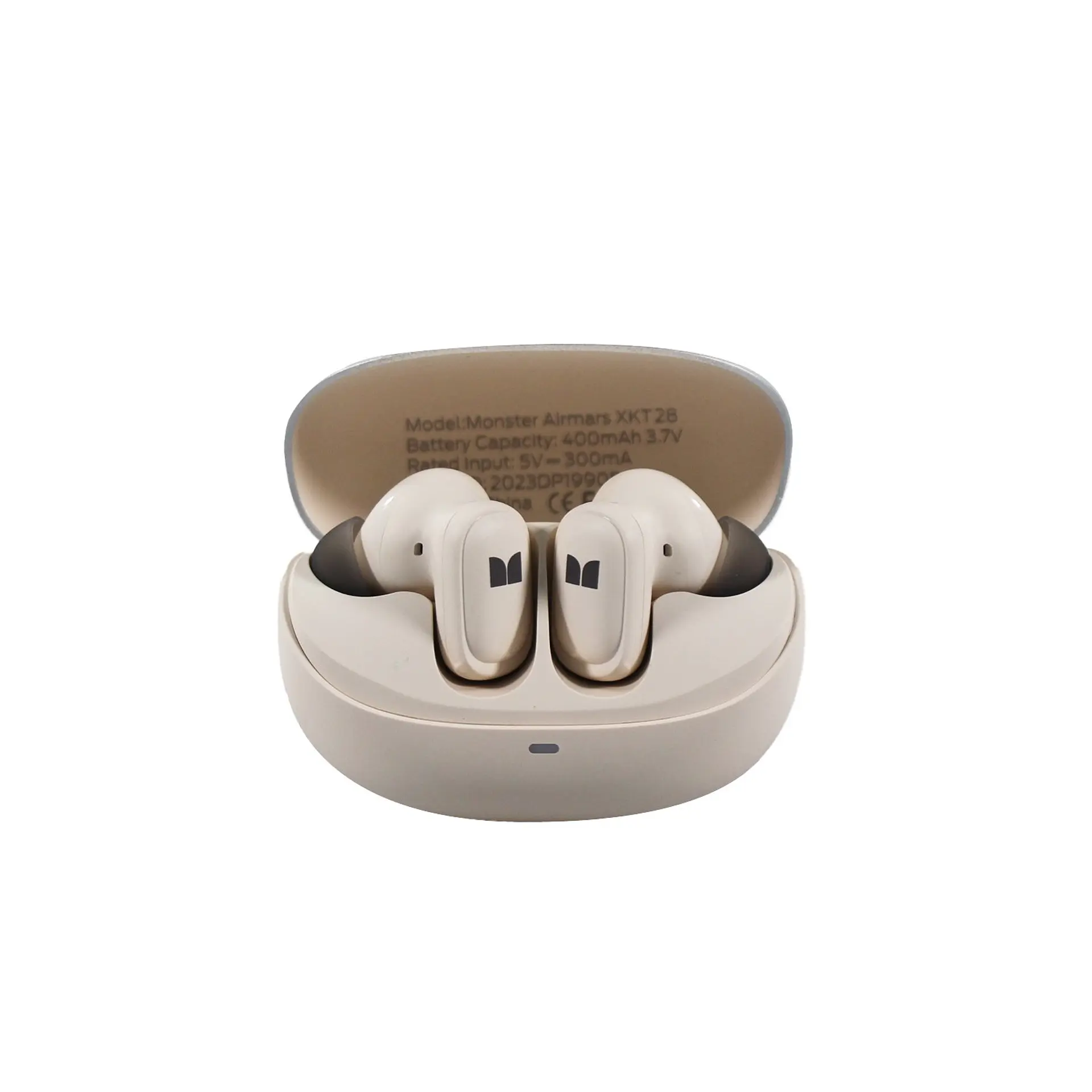 Audífono BT V5.4, cable tipo C, BEIGE. MONSTER 09-XKT28/BE 4