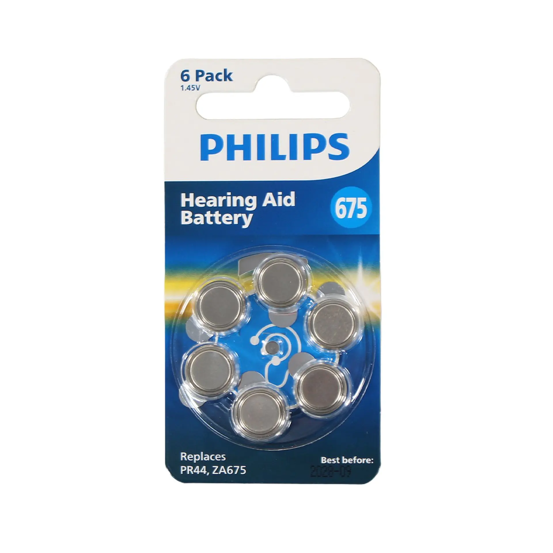 Pilas para audífonos blíster A675 Philips 09-ZA675B6A/97 1