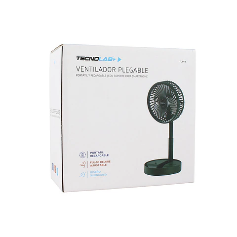 Ventilador mini con pedestal 5V, 5W TecnoLab 03-TL668G