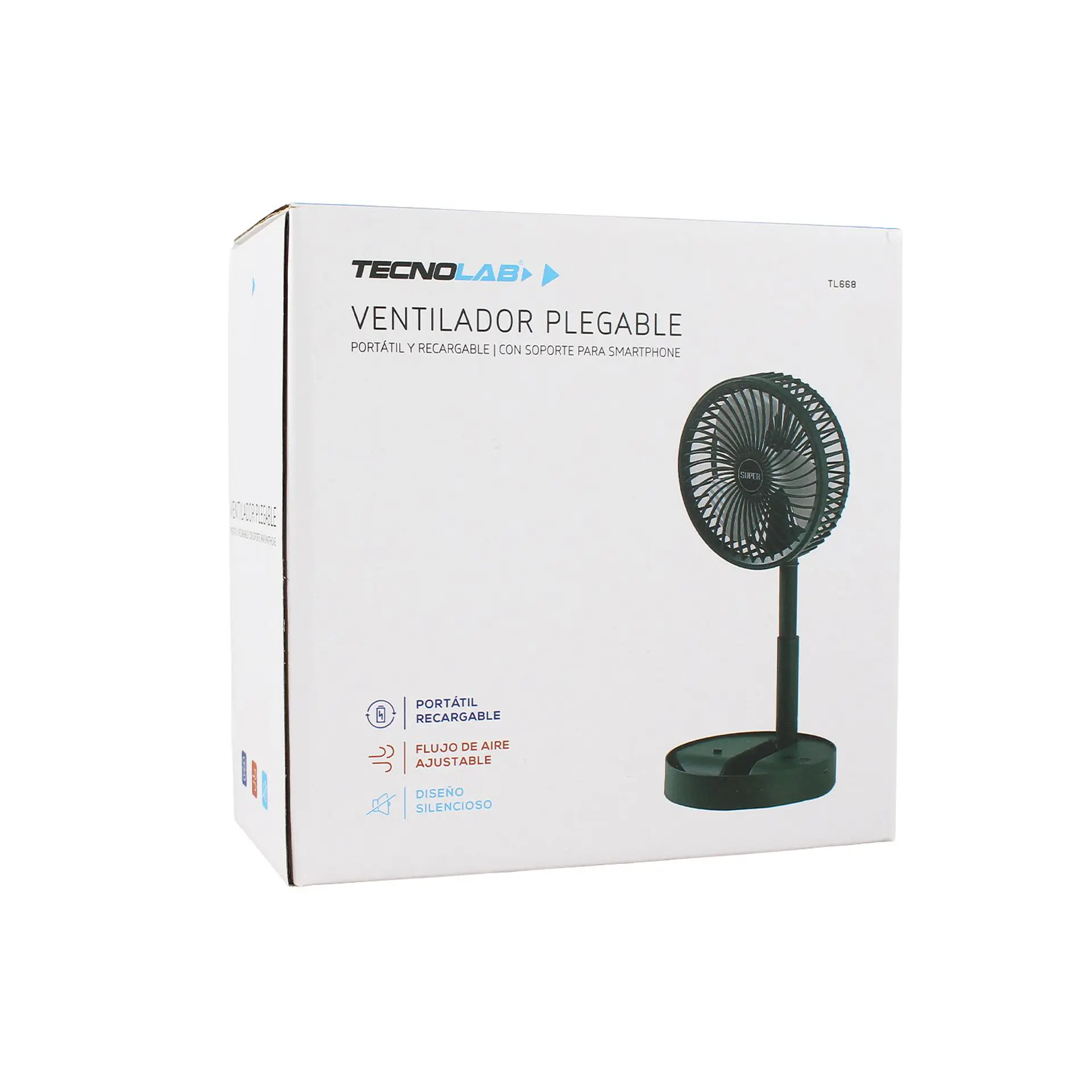 Ventilador mini con pedestal 5V, 5W TecnoLab 03-TL668G 1