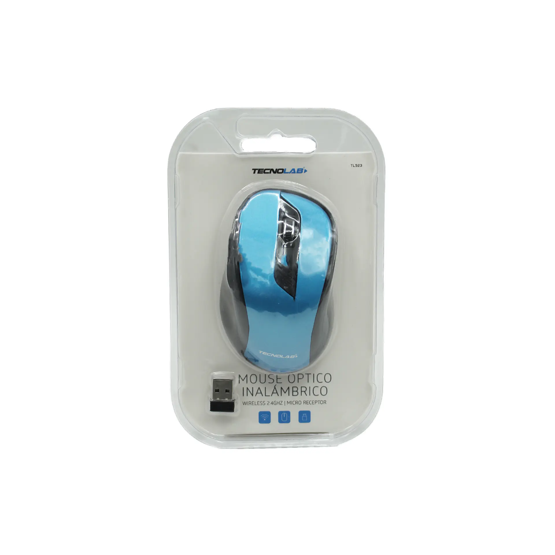 Mouse inalámbrico 2.4GHZ ergonómico TecnoLab 03-TL523 2