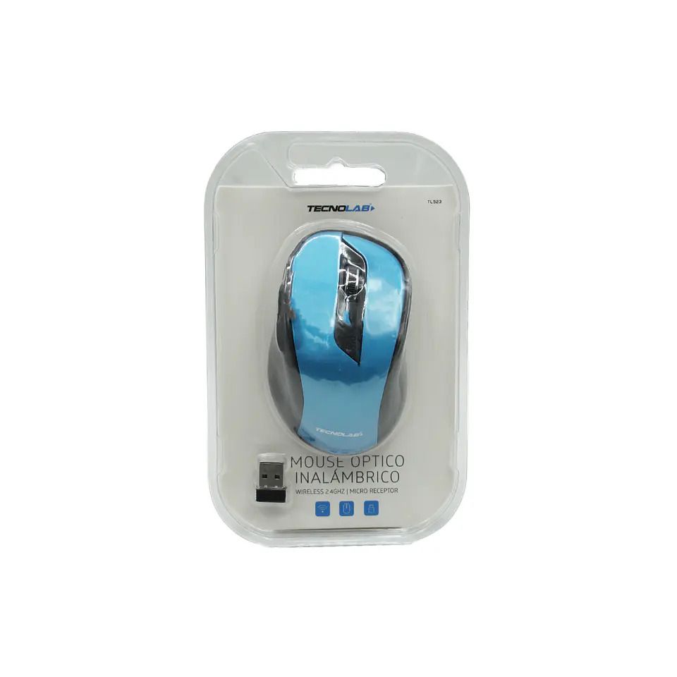 Mouse inalámbrico 2.4GHZ ergonómico TecnoLab 03-TL523 2