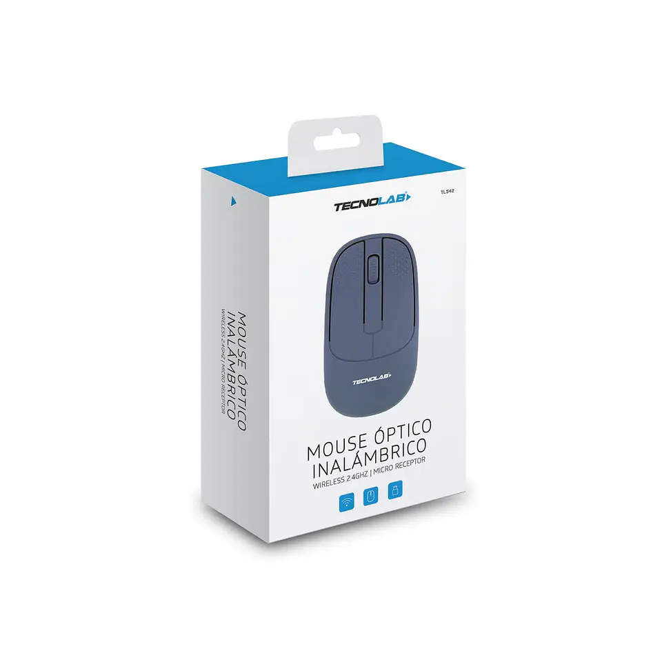 Mouse óptico inalámbrico dual TecnoLab 03-TL542BL 3