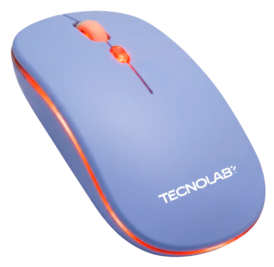 Mouse Óptico Inalámbrico Silencioso RGB TecnoLab 03-TL812BL 3