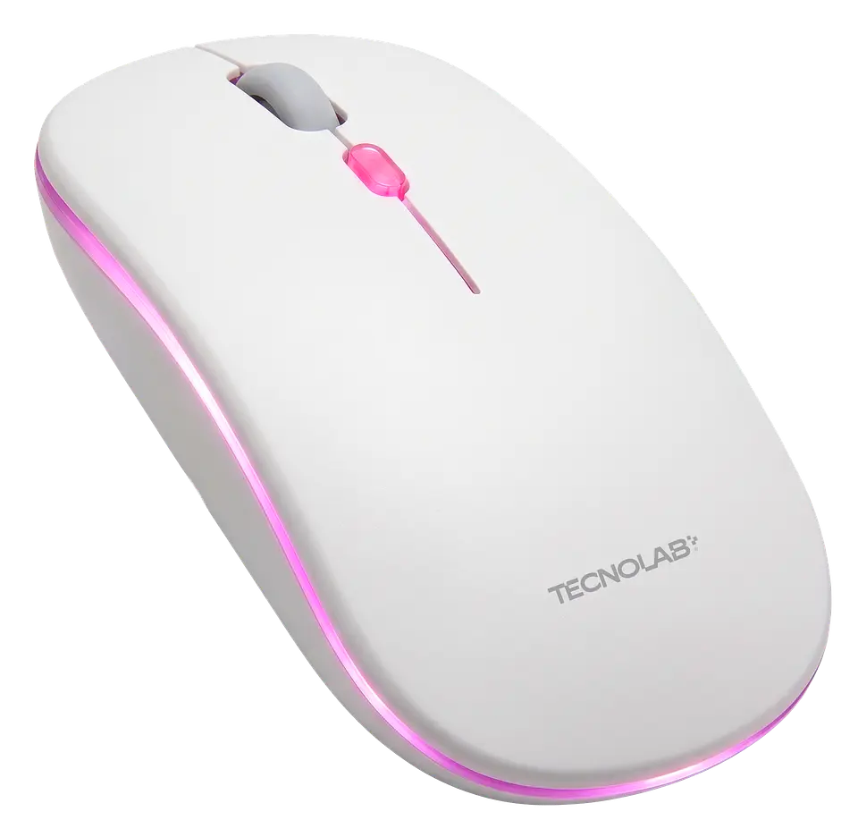 Mouse Óptico Inalámbrico Silencioso RGB TecnoLab 03-TL812W 3