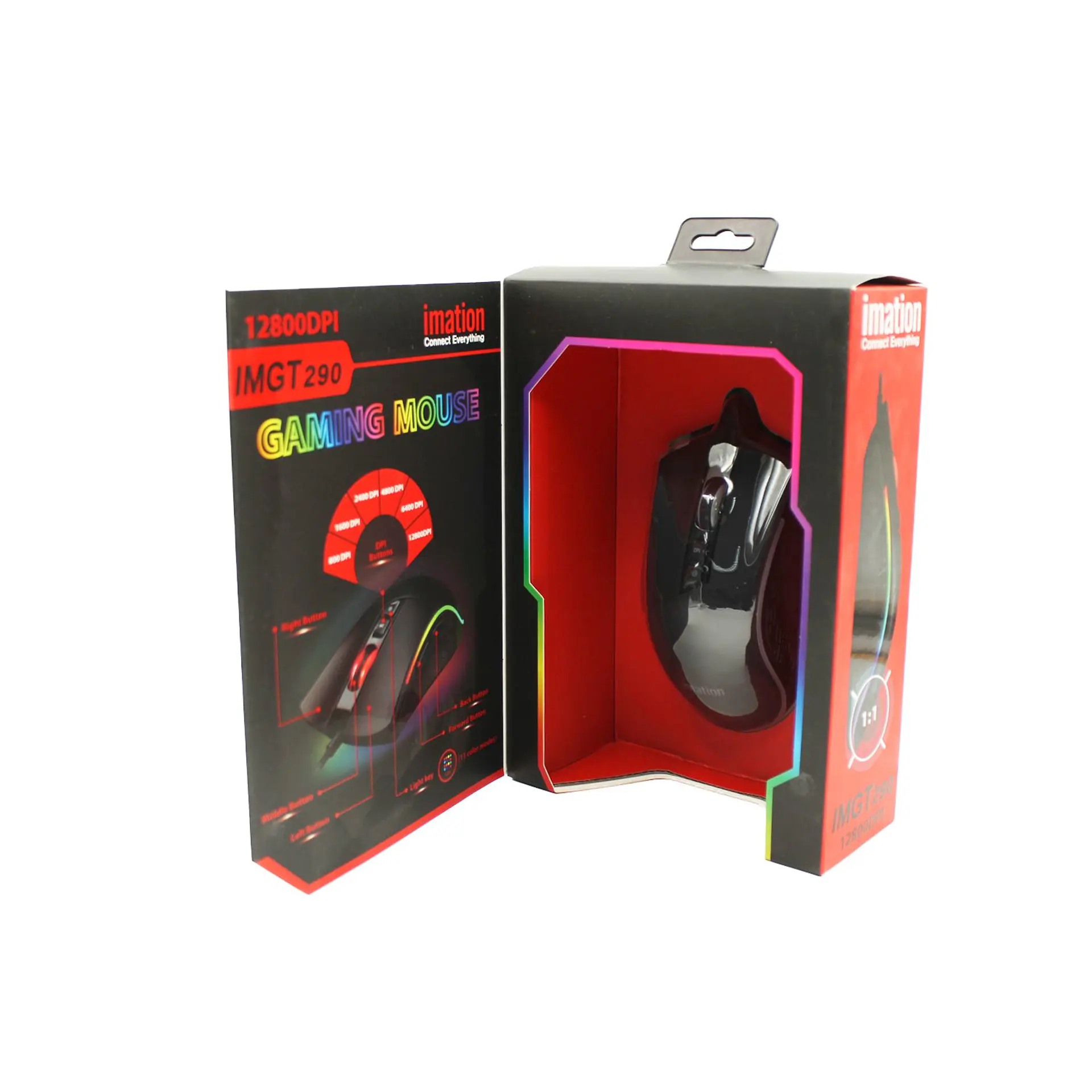 Mouse IMGT290, 12800 DPI, RGB IMATION 09-IMGT290-128 2