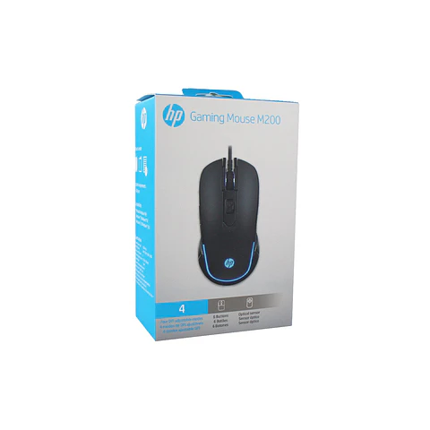 Mouse con cable, 1600 DPI, black, sensor HP 09-M200 BK