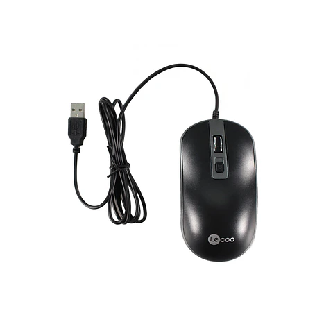 Mouse Alámbrico (Wired Mouse) Lecoo 09-MS104 BK