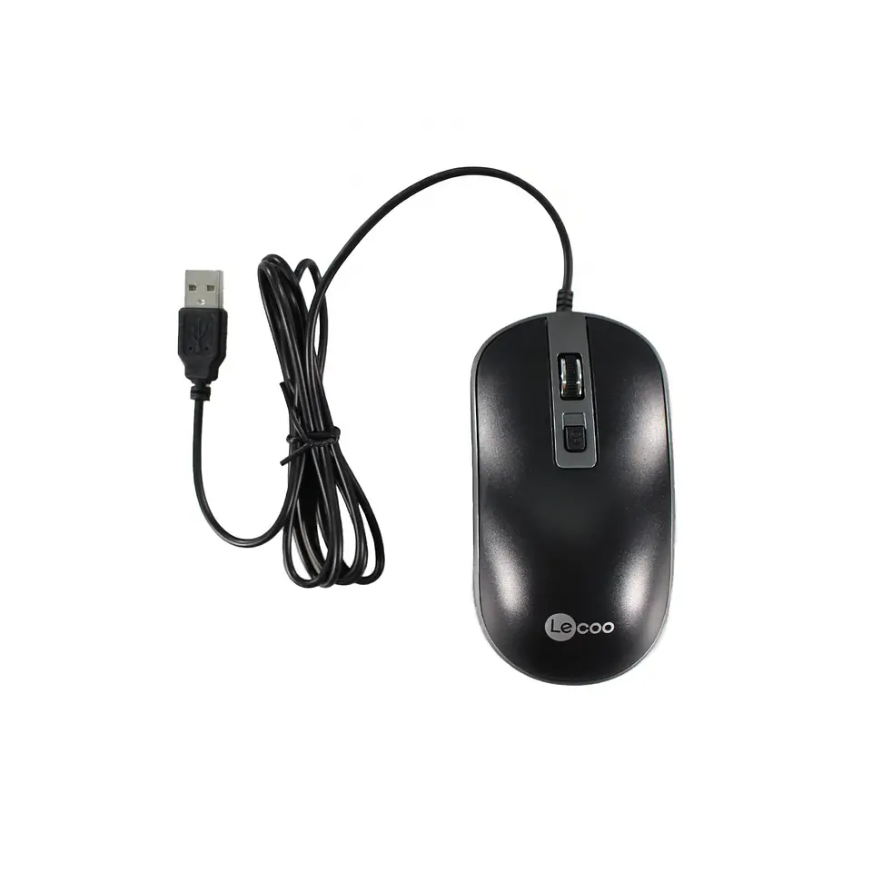 Mouse Alámbrico (Wired Mouse) Lecoo 09-MS104 BK 2