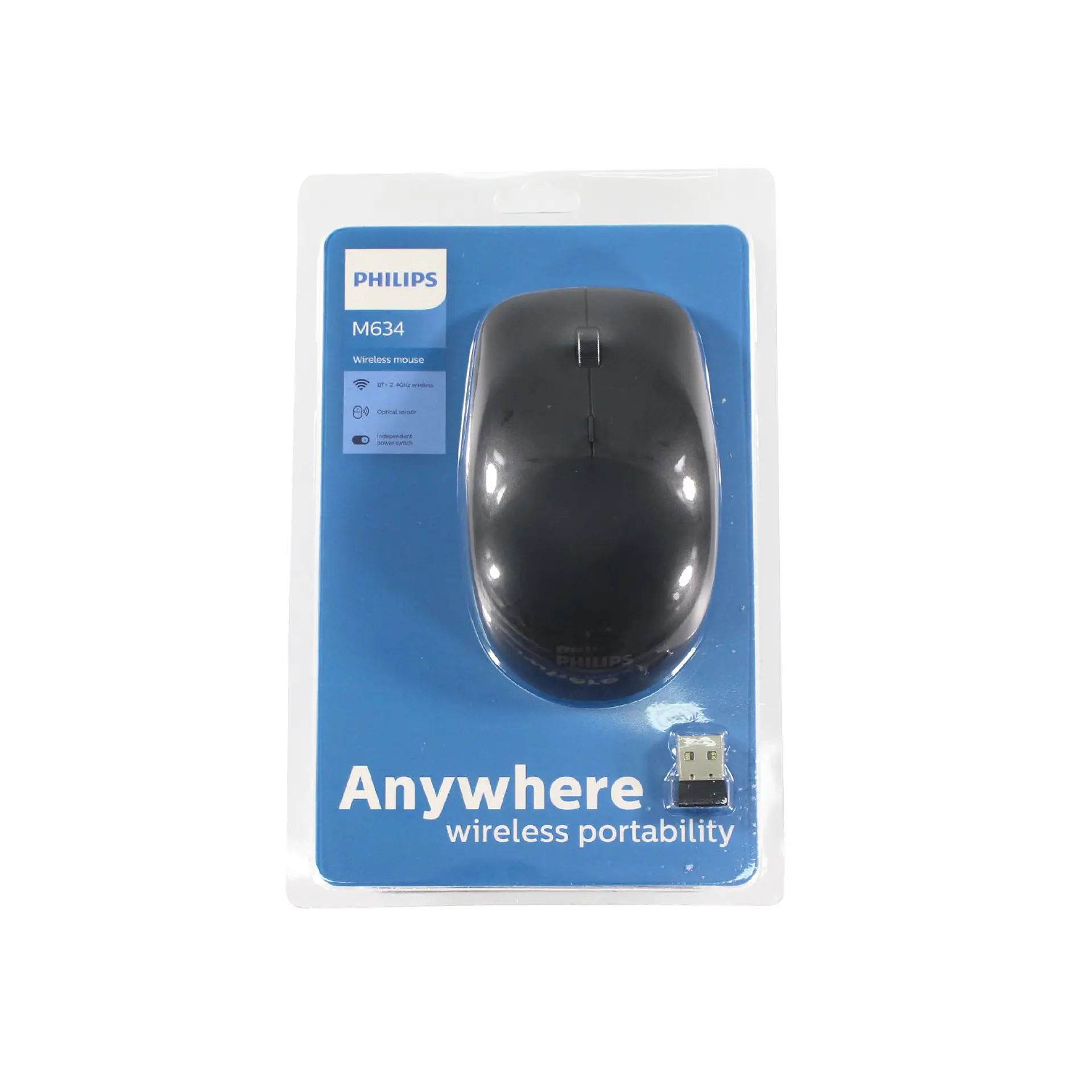 Mouse Inalámbrico Bt + 2.4Ghz, 7 Botones Philips 09-SPK7634 1